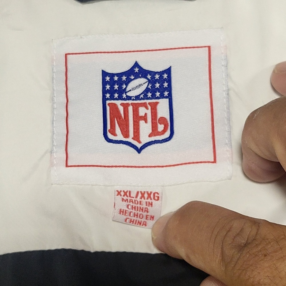 Vtg Y2k Reebok NFL Team Apparel Oakland Raiders Windbreaker Jacket Size XX-Large - Picture 7 of 13